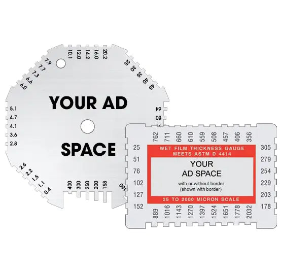 Jauge de film humide pour carte de visite personnalisée