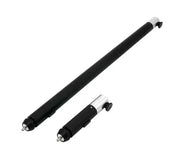 Two black extension rods for use with DeFelsko HHD High Voltage Holiday Detector, displayed side by side.