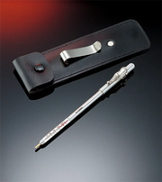 DeFelsko PosiPen for coating thickness measurement, shown with black case