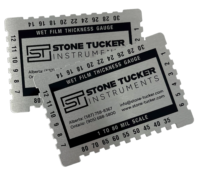 Jauge d'épaisseur de film humide en aluminium