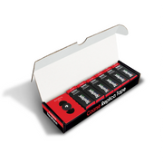 6 cartons of Testex Coarse Replica Tape in a black and red box with a burnishing tool.